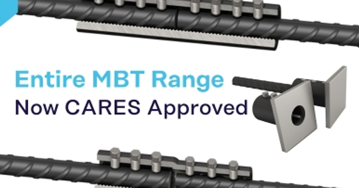Ancon Parallel Thread Entire Ancon Bolted Couplers Range now CARES Approved | Ancon