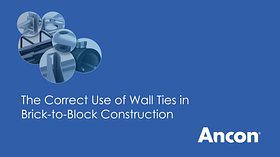 The correct use of wall ties in brick-to-block construction