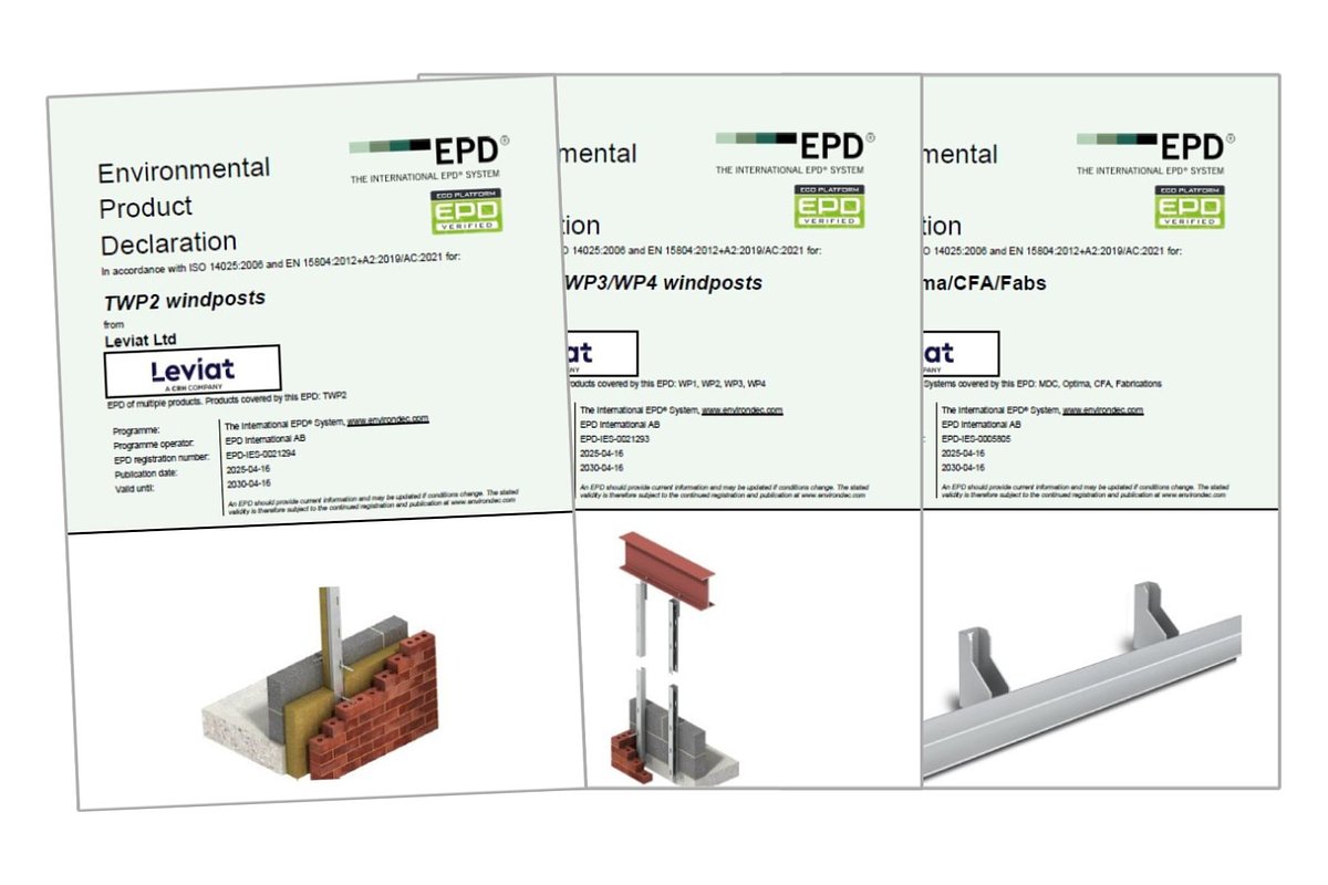 New EPDs for Key Product Ranges | Ancon